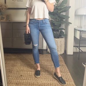 rag and bone distressed capri jeans